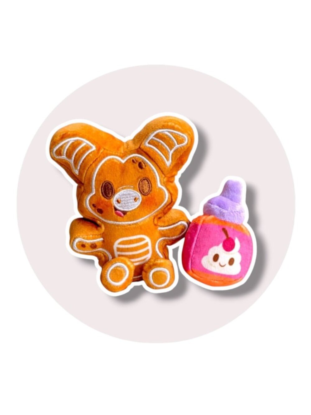 Disney Munchlings Mini Plush: Gingerbread Cookie Figment with Frosting, 4 in.